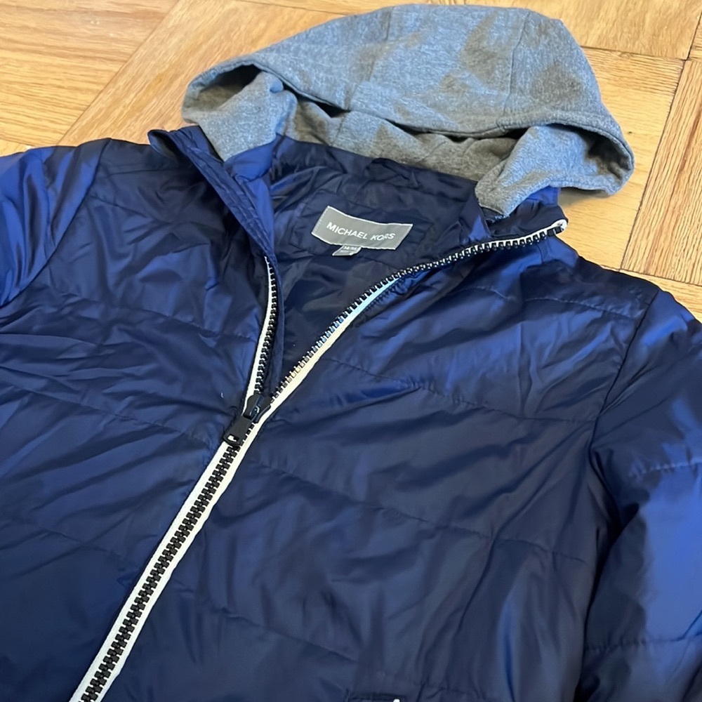 *Michael Kors boys navy blue lightweight jacket*